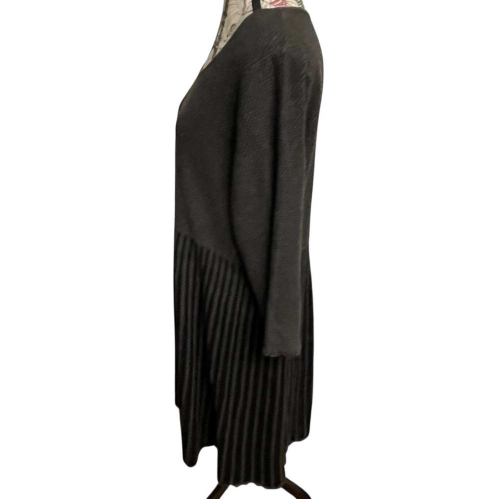 Calvin Klein Black and Gray Long Sleeve Dress - Picture 2 of 6